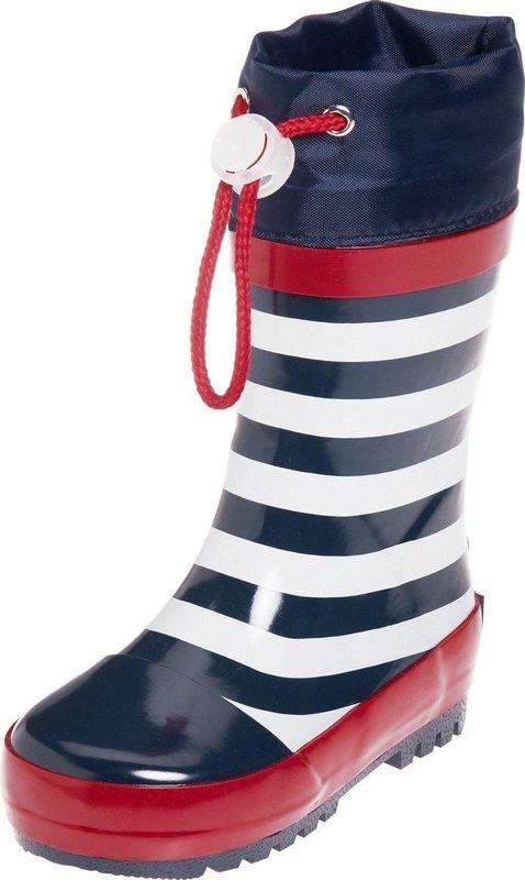 Playshoes Regenlaarzen Kinderen Maritiem - Donkerblauw Wit