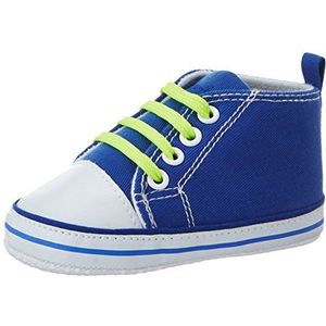 Playshoes Jongens canvas gymschoenen kruip- & pantoffels, blauw, 19 EU