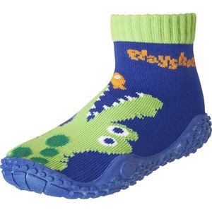 Playshoes Watersokken met UV-bescherming, krokodil, strand- en zwembadschoenen, jongens, uniseks, kinderen, blauw (marineblauw 11), 18/19 EU, Blauw