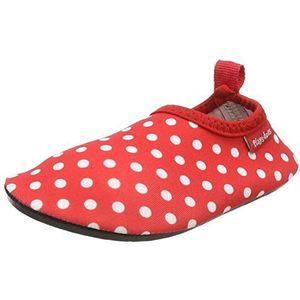 Playshoes Unisex kinderbadslipper aqua-schoenen stippen, rood, 18/19 EU