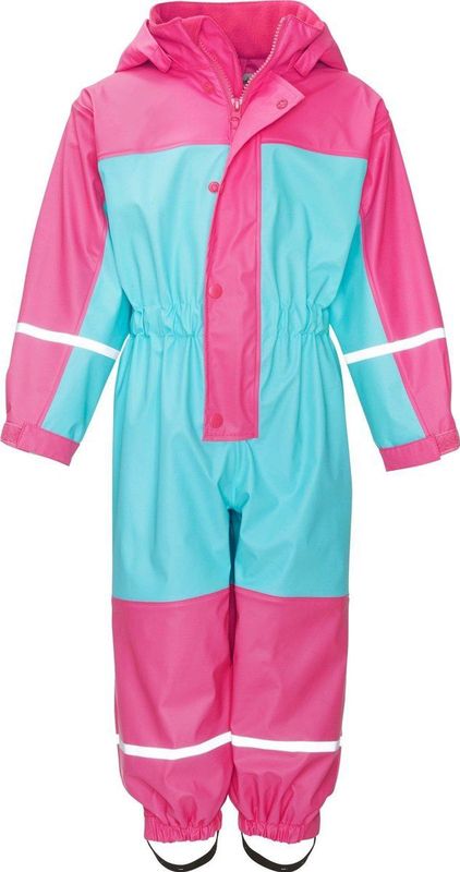 Playshoes - Uniseks Kinderen - Regenpak - Turquoise - Waterdicht met Fleece Binnenvoering