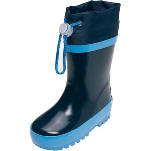 Playshoes Uniseks rubberlaarzen voor kinderen, gevoerd met natuurlijk rubber, donkerblauw, 30/31 EU