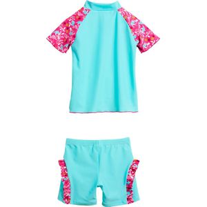 Playshoes UV zwemsetje Kinderen Flamingo - Aqua/Roze - Maat 74/80