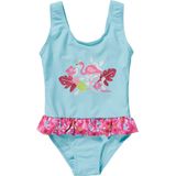 Playshoes - Flamingo - UV Badpak - Aquablauw/Roze - Sneldrogend Materiaal - UV-Beschermingsfactor 50+