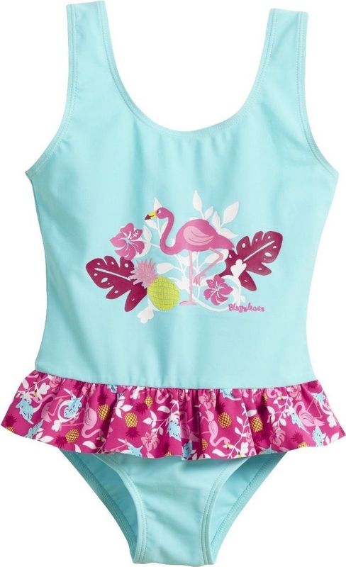 Playshoes - Flamingo - UV Badpak - Aquablauw/Roze - Sneldrogend Materiaal - UV-Beschermingsfactor 50+