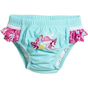 Playshoes UV wasbare Zwemluier Kinderen Flamingo - Aqua/Roze - Maat 74/80