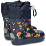 Playshoes - Laarzen - Blauw - Natuurrubber - Bosdieren Motief