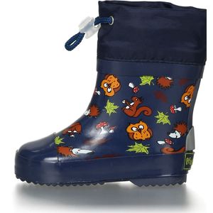 Playshoes - Laarzen - Blauw - Natuurrubber - Bosdieren Motief