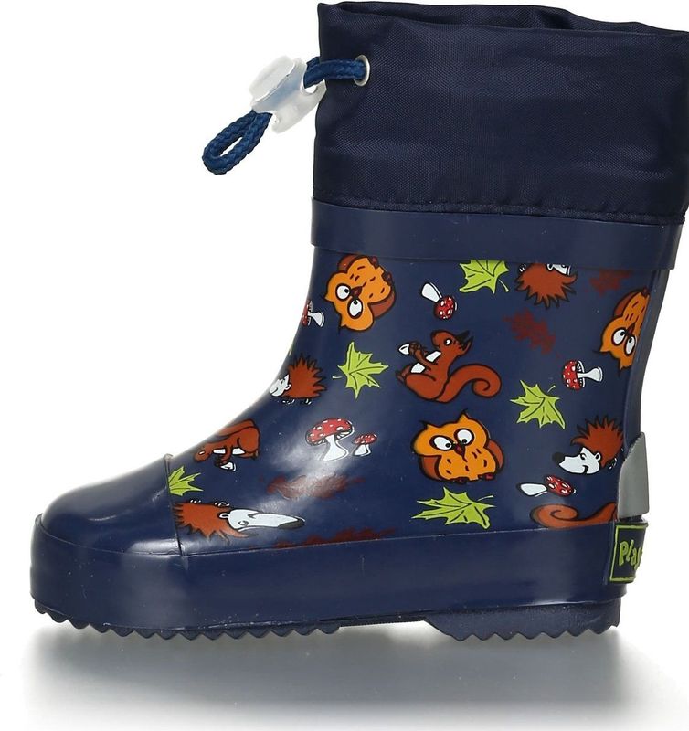 Playshoes - Laarzen - Blauw - Natuurrubber - Bosdieren Motief