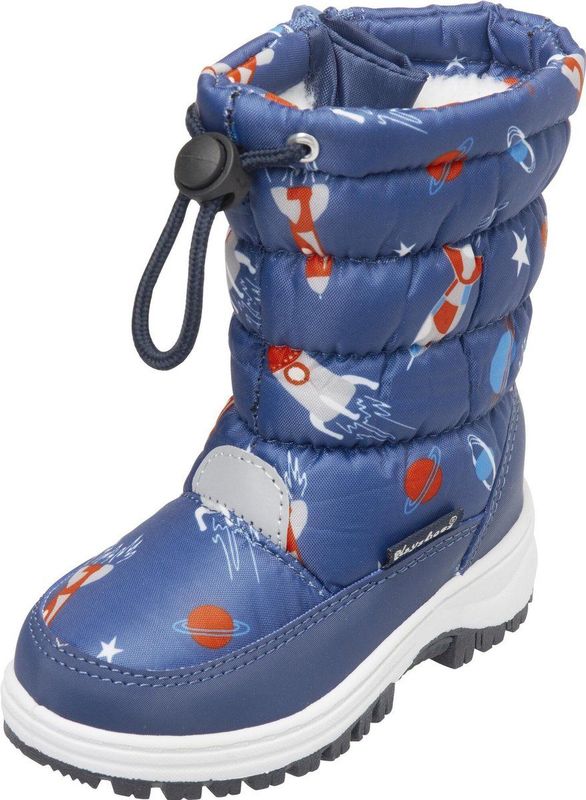 Snowboots - Weltraum - Zwart - Warm Gevoerd - Profielzolen - Ritssluiting
