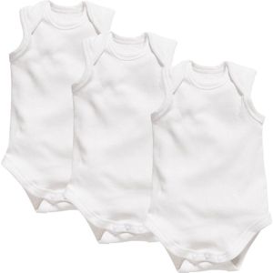 Schnizler - Uniseks Body - Effen - Wit - Verpakking van 3 stuks