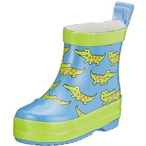 Playshoes Korte Regenlaarzen Krokodillen Blauw groen