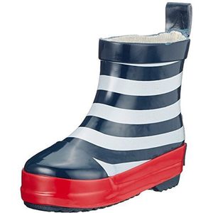 Playshoes Uniseks rubberlaarzen voor kinderen, halve schacht, regenlaarzen, Maritiem., 18 EU