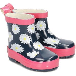 Playshoes Korte Regenlaarzen Donkerblauw Roze