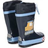Playshoes - Regenlaarzen voor jongens - Bouwwerkplaats - Blauw