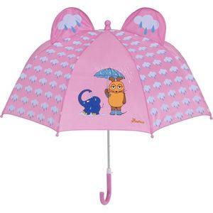 Playshoes DIE MAUS meisjes 3D muis & olifant paraplu, roze (roze 14), één maat