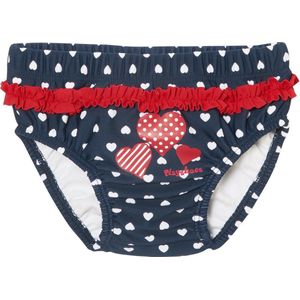 Playshoes - herbruikbare zwemluier voor meisjes - blauw met hartjes - maat 86-92cm