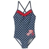 Playshoes Badpak Hartjes Uv-werend Blauw Meisjes Maat 98/104