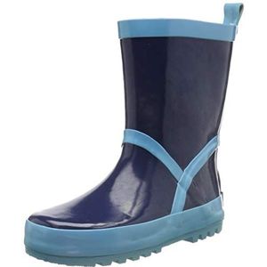 Playshoes Regenlaarzen rubberlaarzen uniseks-kind Klassiek , Marine lichtblauw , 32/33 EU