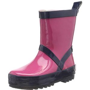 Playshoes - Regenlaarzen - Fuchsia/Marineblauw - Natuurrubber
