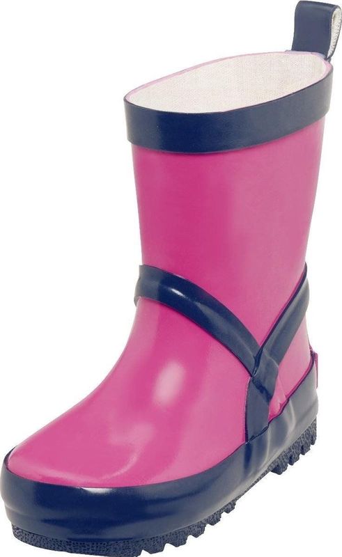 Playshoes - Regenlaarzen - Roze Marine - Natuurlijk Rubber - Met Reflectoren