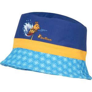 Playshoes - UV-zonnehoed voor jongens - blauw 'die Maus' - maat XL (55CM)