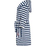 Playshoes - Fleecebadjas voor kinderen - Maritiem - Navy-blauw / wit