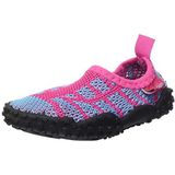 Playshoes Uniseks gebreide aqua-schoenen voor kinderen, Pink Pink Turquoise 792, 18/19 EU