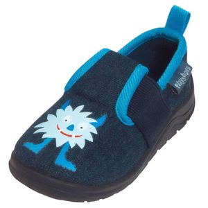 Playshoes - Instappers Monster - Pantoffels - Blauw