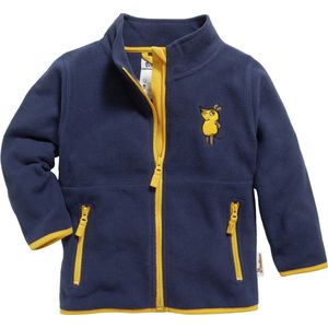 Playshoes fleece vest met all over print blauw