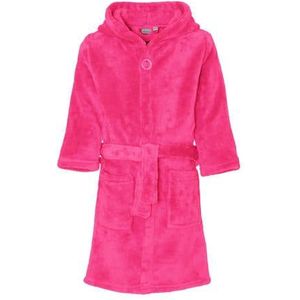 Playshoes - Fleece badjas met capuchon - Roze - maat 86-92cm