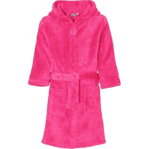 Playshoes - Fleece badjas met capuchon - Roze - maat 86-92cm