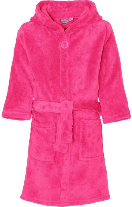 Playshoes - Fleece badjas met capuchon - Roze - maat 86-92cm