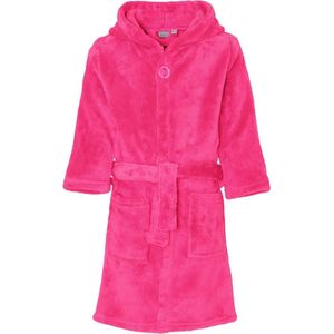 Playshoes - Fleece badjas met capuchon - Roze - maat 98-104cm