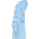 Playshoes - Fleece badjas met capuchon - Lichtblauw - maat 86-92cm