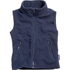Playshoes Uniseks knuffelzacht fleece vest voor kinderen, blauw (marine), 74 cm