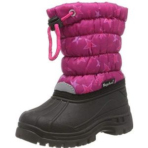 Playshoes - Winterlaarzen voor kinderen met trekkoord - Roze sterren - maat 20-21EU