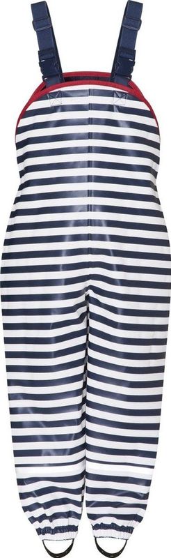 Playshoes Regenbroek voor jongens, maritieme regenbroek, blauw (marine/wit 171)., 86 cm