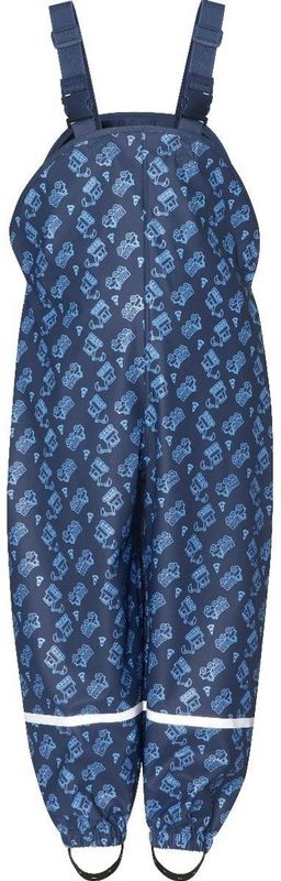 Playshoes - Regentuinbroek voor kinderen - Bouwplaats - Donkerblauw - maat 80cm