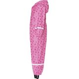 Playshoes Regenoverall voor meisjes, hartjes, allover regenbroek, roze (pink 18), 86 cm