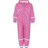 Playshoes Regenoverall voor meisjes, hartjes, allover regenbroek, roze (pink 18), 86 cm