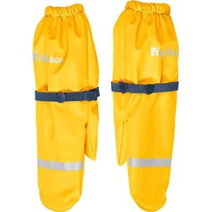 Playshoes Unisex kindermodderhandschoenen, waterdicht met fleece gevoerde handschoenen, geel, 1