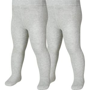 Playshoes - Maillot 2-Pack - Uni Grijs - 80% Katoen - Thermo Model