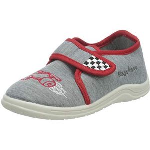Playshoes - Babyschoenen - Grijs - Race-auto - Textiel