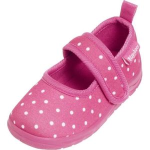 Speelschoenen voor kinderen, uniseks, korte pantoffels met stippen, roze/18 (stippen), 32/33 EU