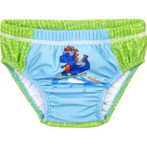 Playshoes - UV-Zwemluier - Wasbaar - Dino - Groen/Lichtblauw