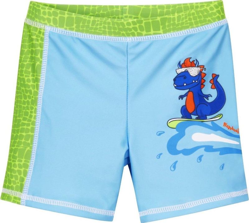 Playshoes Zwembroekje Dino Jongens Polyester Blauw Maat 74/80