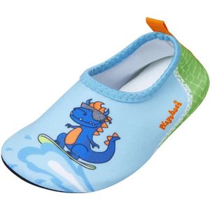 Playshoes - Uv-waterschoenen voor jongens - Dino - Lichtblauw/Groen - maat 28-29EU