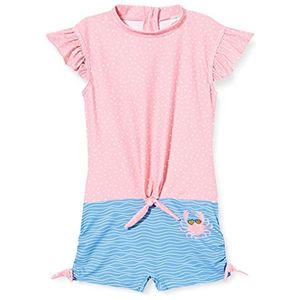 Playshoes Eendelig badpak voor meisjes, blauw/roze, 110/116 cm