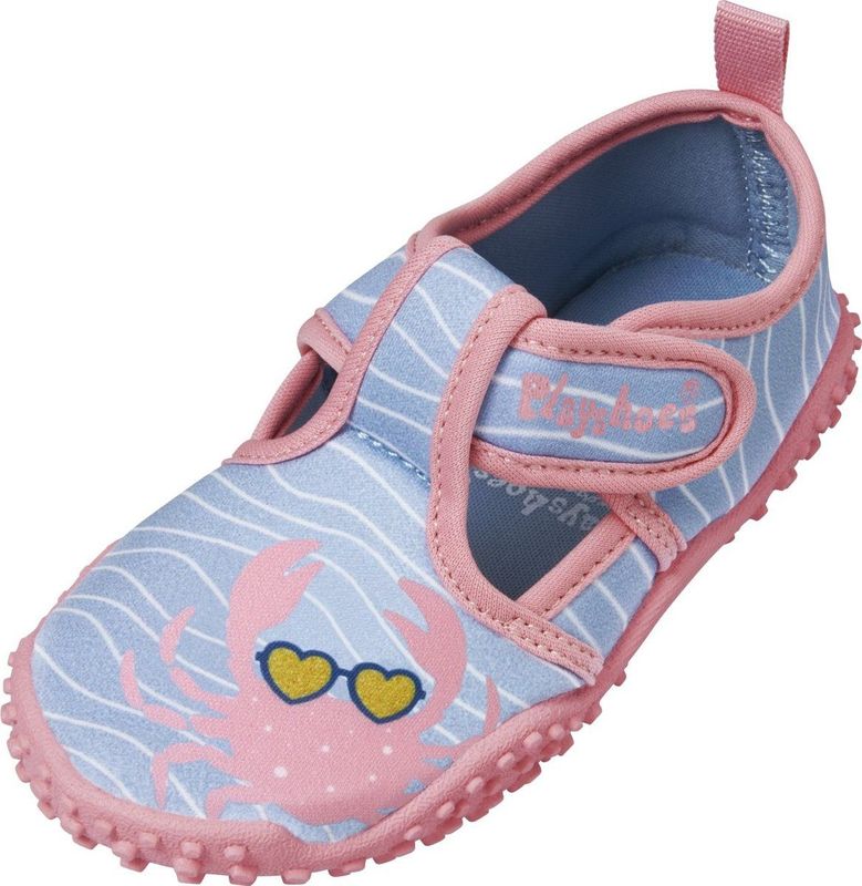 Playshoes - Krebs - Waterschoenen - Roze/blauw - Rubber/Textiel - Antislip